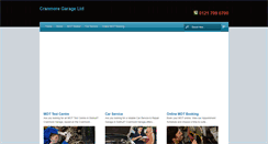 Desktop Screenshot of cranmoregarage.co.uk